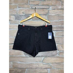 Universal Thread High-Rise 90s Cutoff Shorts Size 14 Black‎ Denim NWT